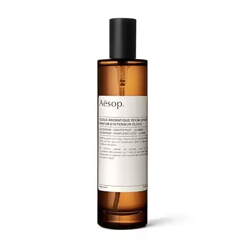 Aesop Olous Aromatique Room Spray | Blend of Citrus Botanicals, Cedar and Cardamom | Aroma for Several Hours | 3.4 oz