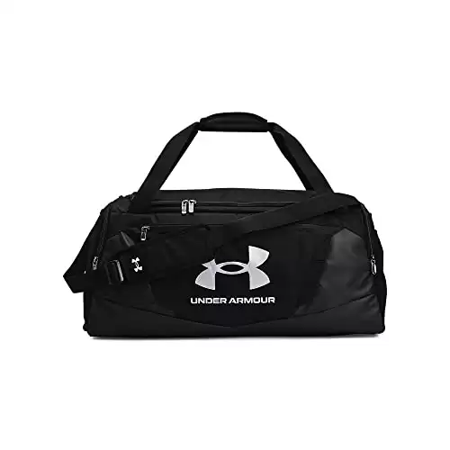 Under Armour Unisex-Adult Undeniable 5.0 Duffle , Black (001)/Metallic Silver , Medium