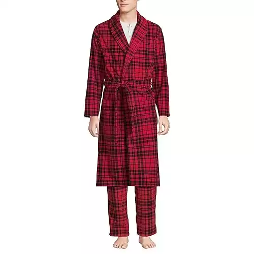 Lands' End Men's Fleece Robe